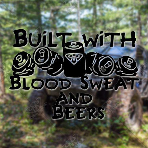 Built with Blood, Sweat and Beers Decal - Image 3