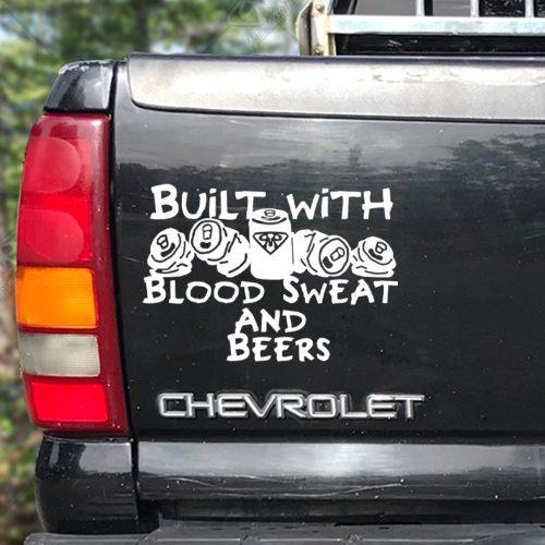 Built with Blood, Sweat and Beers Decal - Image 4