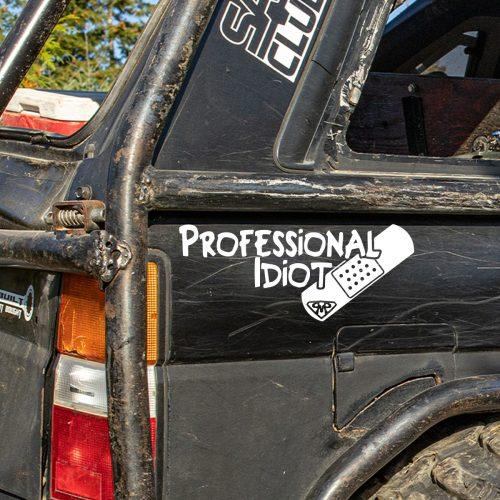 Professional Idiot Vinyl Decal