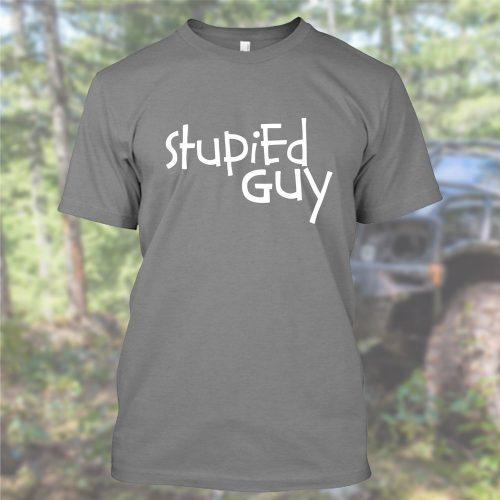 Stupied Guy - Heavyweight Off-Road T-Shirt by Pathmaker Productions - Image 4