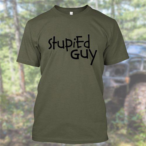 Stupied Guy - Heavyweight Off-Road T-Shirt by Pathmaker Productions - Image 5