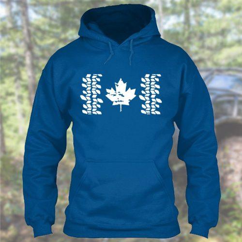 Maple Leaf Tire Track – Heavyweight Off-Road Sweatshirt by Pathmaker Productions - Image 3