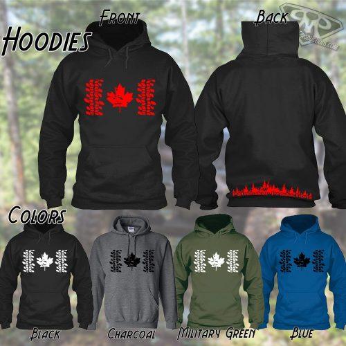 Maple Leaf Tire Track – Heavyweight Off-Road Sweatshirt by Pathmaker Productions