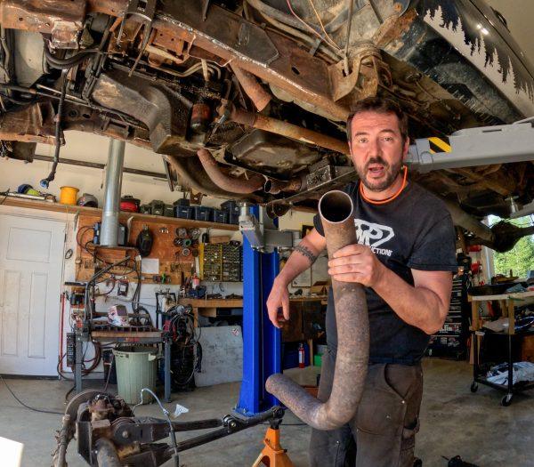 Removing stock Chevy exhaust